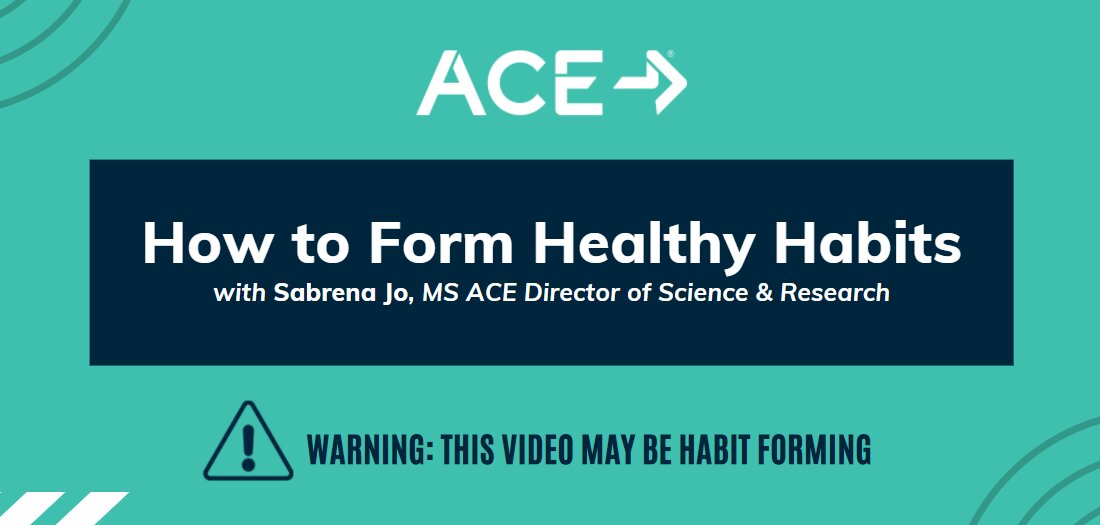 Was macht eine Gewohnheit zur Gewohnheit? Ein Verhalten ist etwas, das wir als Reaktion auf eine Situation tun. Eine Gewohnheit hingegen ist eine besondere Art von Verhalten, das sich wiederholt, automatisch und wiederholt Kontext abhängig. Eine Gewohnheit ist ein Lernmechanismus, der uns hilft im Alltag navigieren ohne sich anstrengen zu müssen extra Geistige energie. In dieser 4-teiligen Videoserie hat ACE-Direktorin für Wissenschaft und Forschung Sabrena Jo MS enthüllt die Geheimnisse der Gewohnheiten und zeigt an Sie wie man benutze sie, um yunsere Vorteil. C.reating habits ist eine mächtige Kraft, wenn Sie eine machen wollen gesund Lebensstil ändern und sind notwendig, &hellip;
