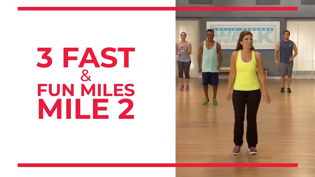 3 Fast & Fun Miles Mile 2 |  Walk At Home Fitness-Videos