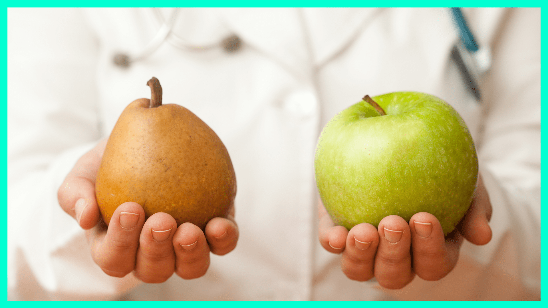 Birne gegen Apfel