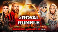 Werbearbeit für WWEs Royal Rumble 2022 mit dem Wrestling-Paar Edge und Beth Pheonix und den Wrestlern The Miz und Maryse