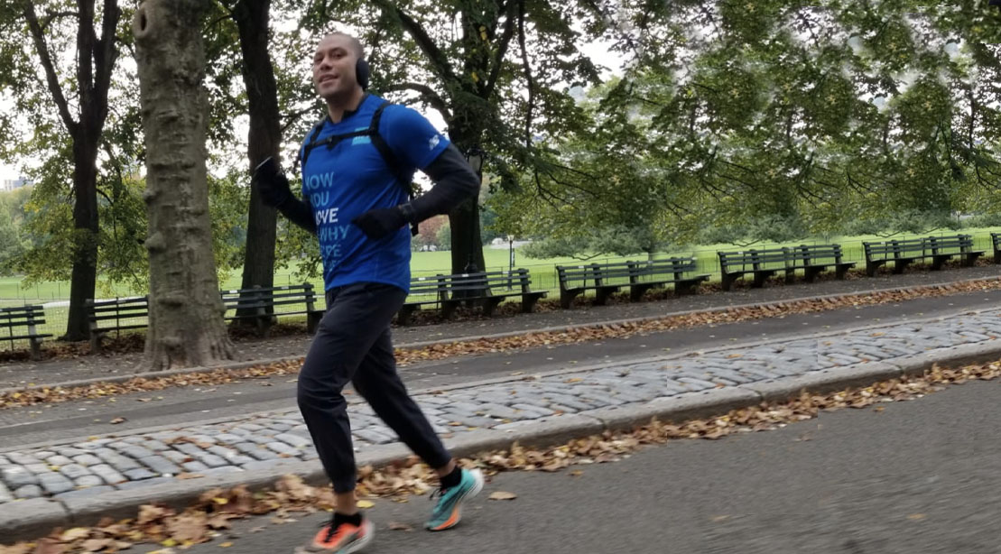 Ein denkwürdiger Manhattan-Marathon für Dr. Stephen Haskins