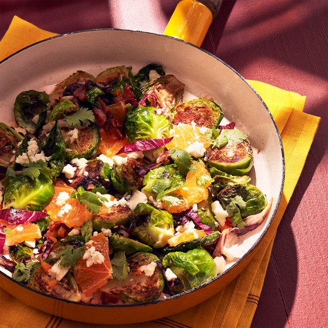 Rosenkohl mit Bacon, Orange und Mezcal