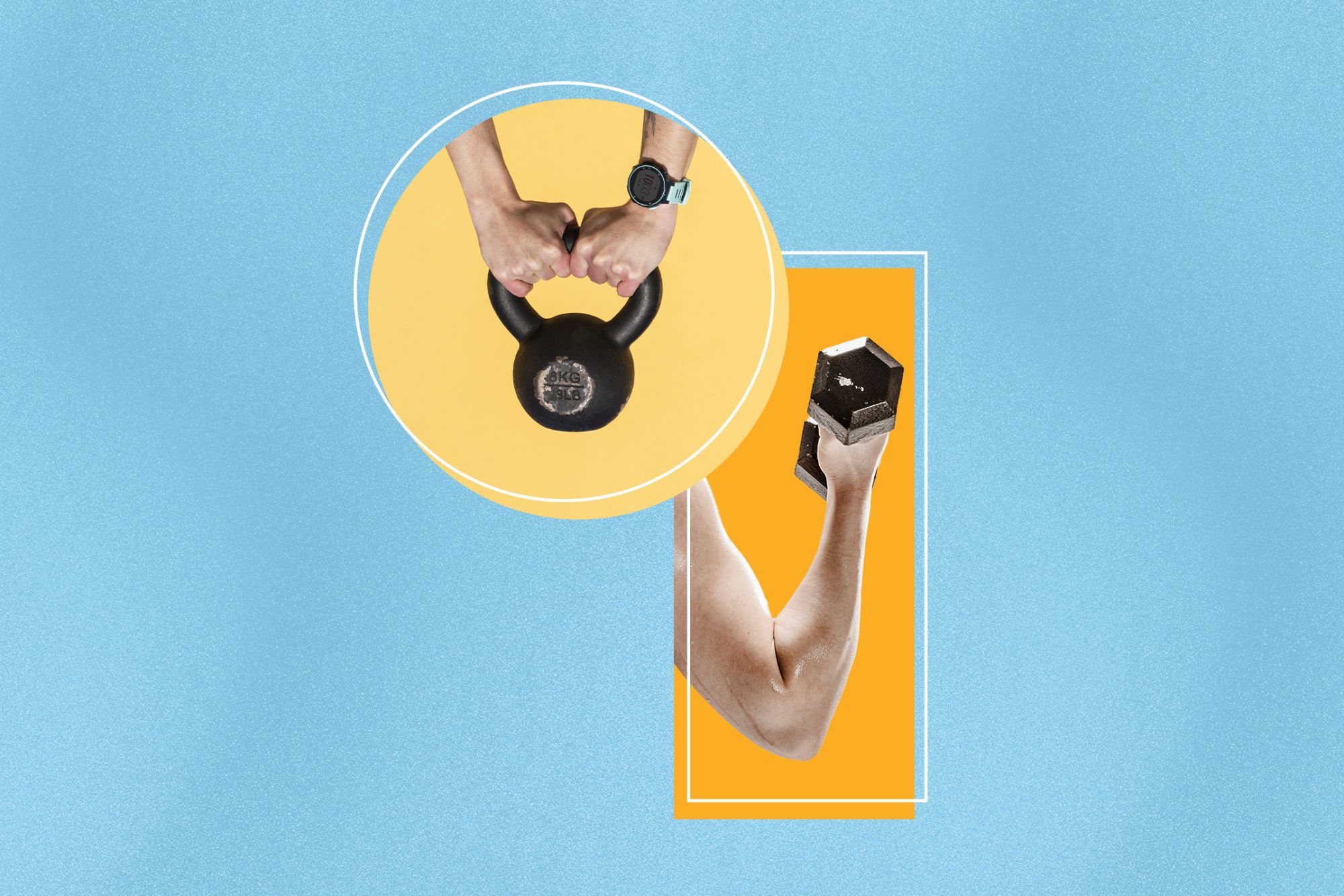 So wählen Sie zwischen Kettlebell und Kurzhantel in einem Training