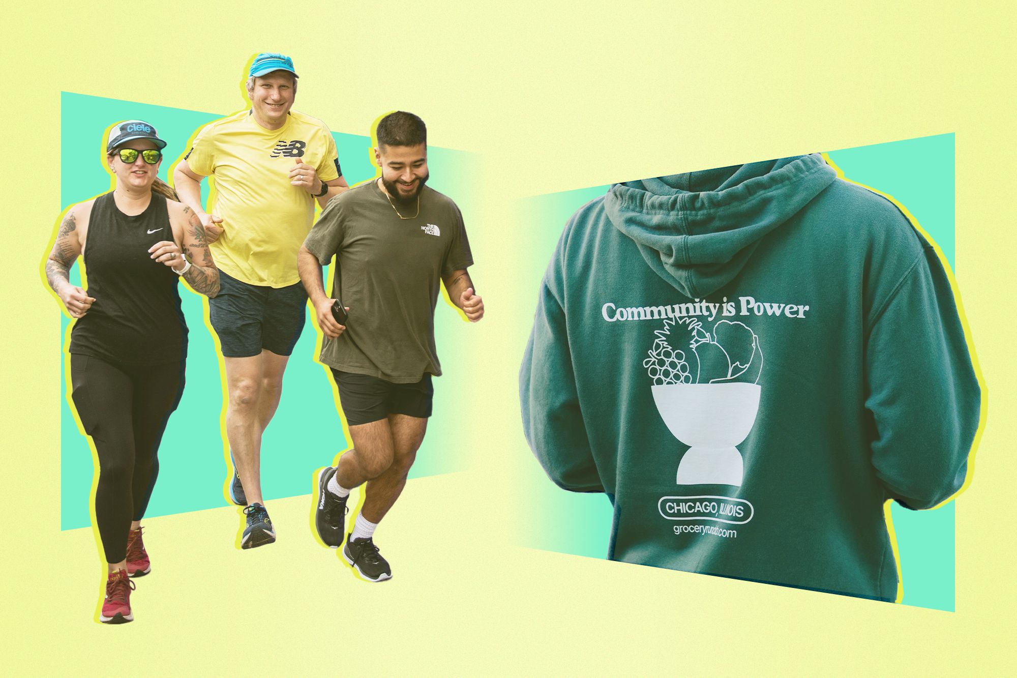 Wie der Grocery Run Club unterversorgte Gemeinden mit Essen und Fitness versorgt