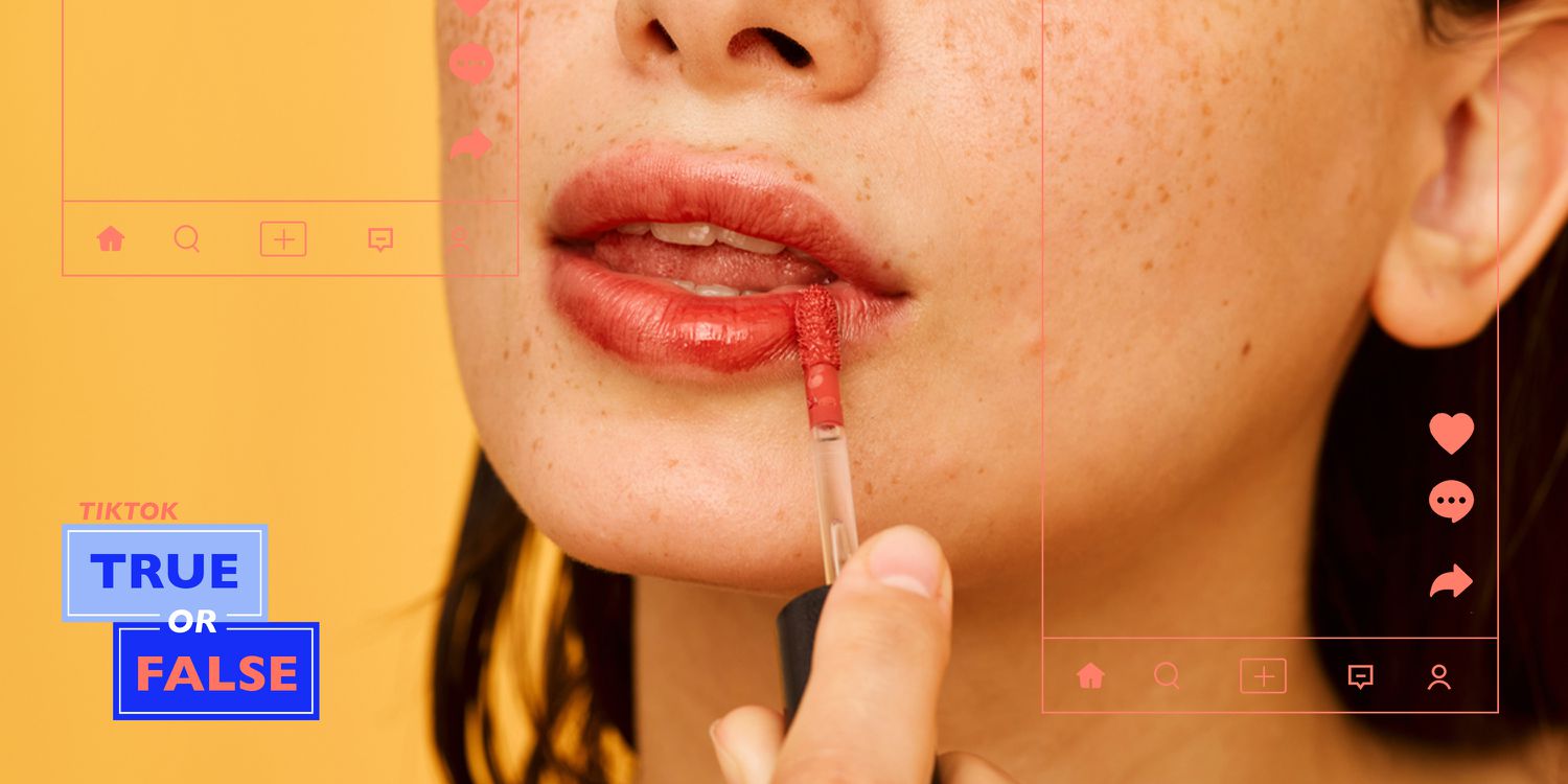 Der neueste TikTok-Beauty-Trend ist die Verwendung von Lebensmittelfarbe als Lippenfarbe