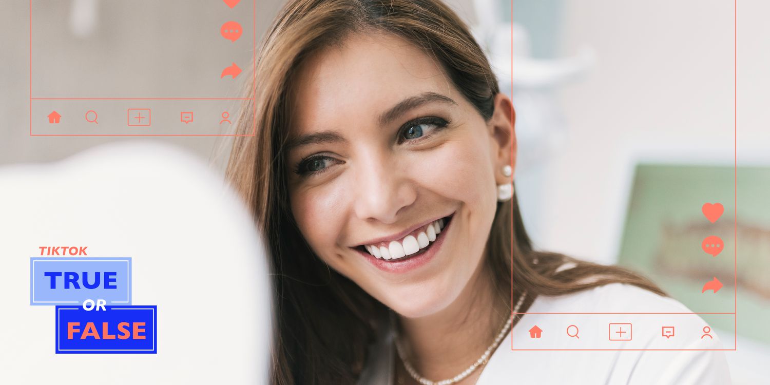 Dieser Teeth-Whitening-Hack hat Millionen Aufrufe auf TikTok, aber ist er legitim?