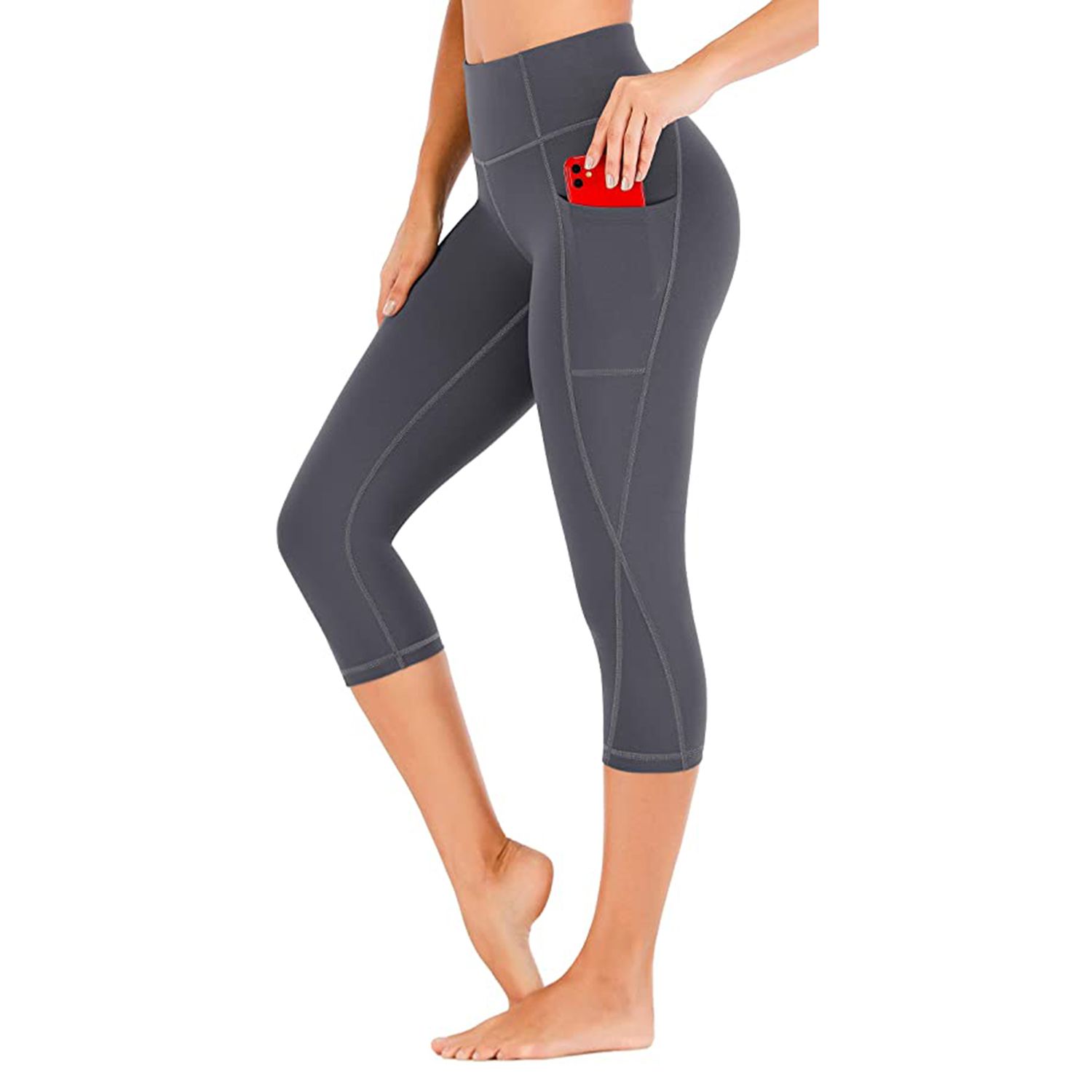 Heathyoga Yogahose für Frauen mit Taschen, hoch taillierte Leggings