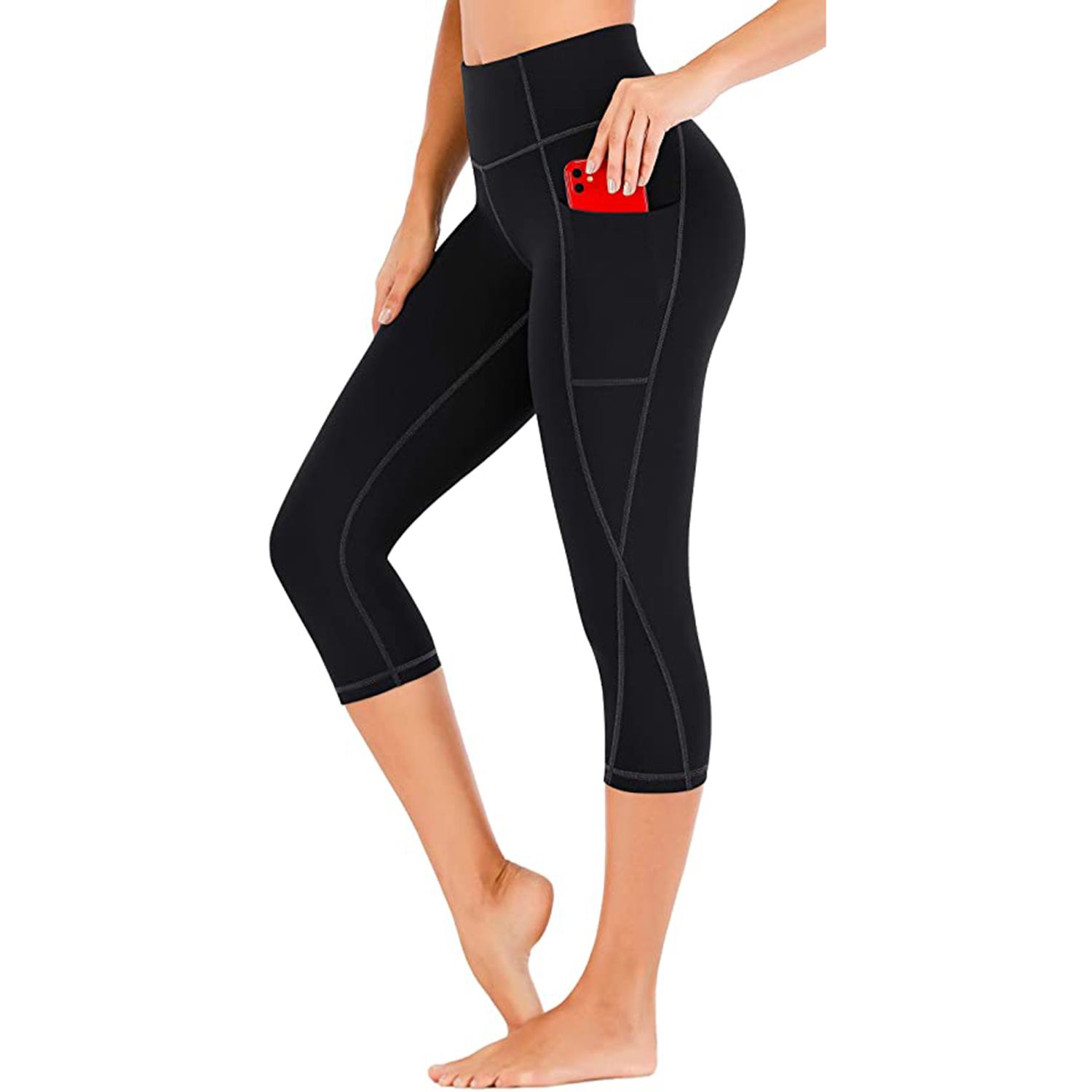 Heathyoga Yogahose für Frauen mit Taschen, hoch taillierte Leggings